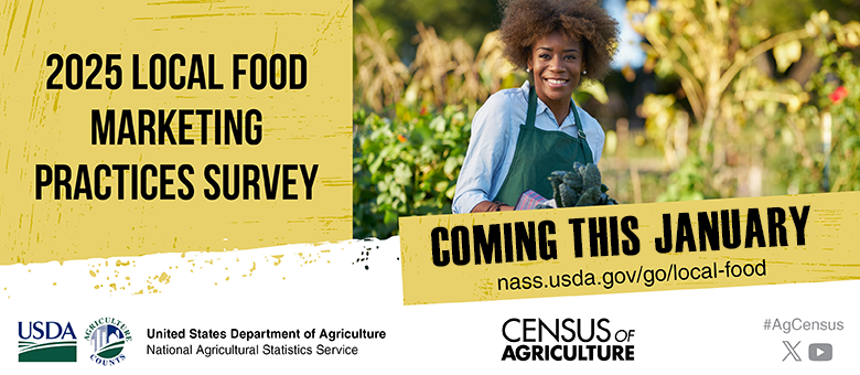 Graphic of berries growing on a vine with text that says 2025 Organic Survey Coming Soon